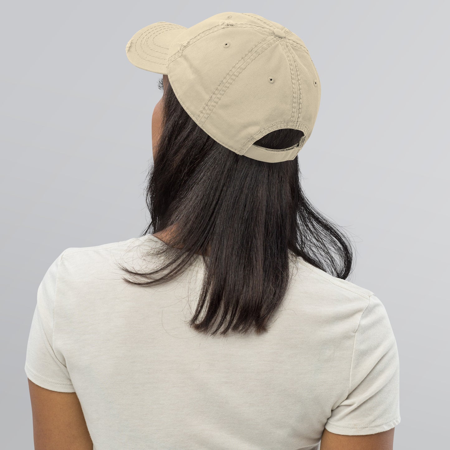 Bari Pride and Proud Distressed Dad Hat- Khaki