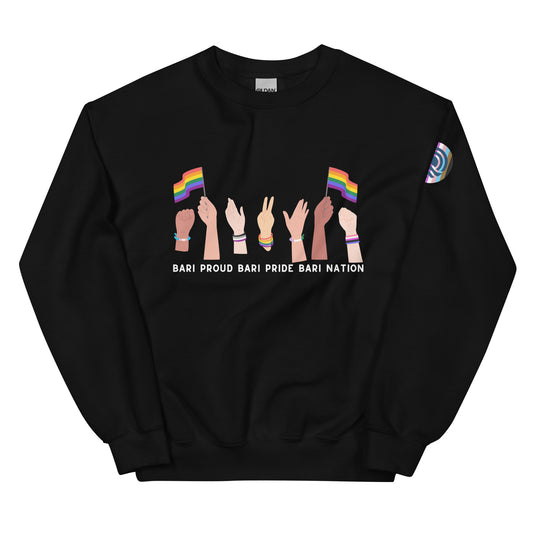 Unisex Raise Your Hands Pride Sweatshirt (Darker Colors)