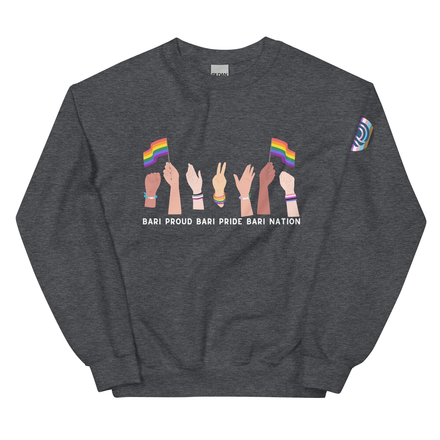 Unisex Raise Your Hands Pride Sweatshirt (Darker Colors)