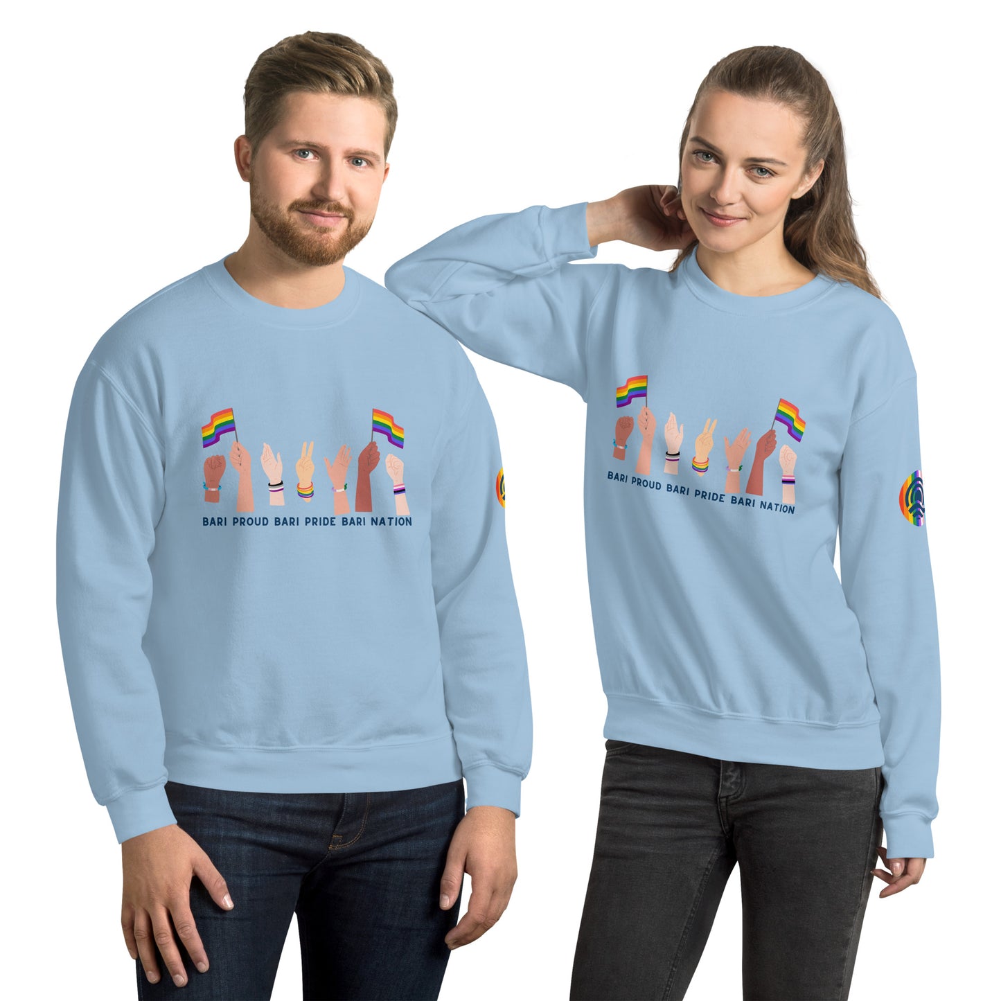 Unisex Raise Your Hands Pride Sweatshirt (Light Colors)