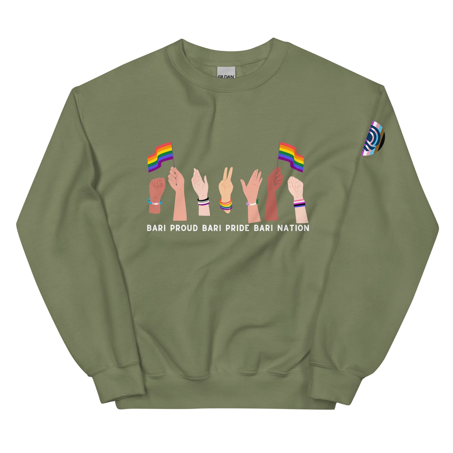 Unisex Raise Your Hands Pride Sweatshirt (Darker Colors)