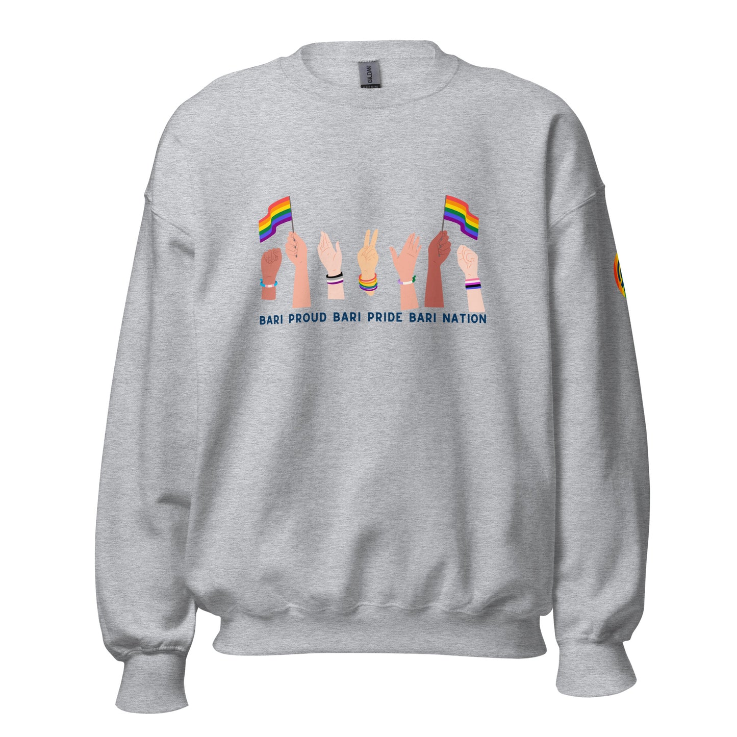 Unisex Raise Your Hands Pride Sweatshirt (Light Colors)