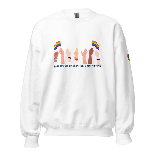 Unisex Raise Your Hands Pride Sweatshirt (Light Colors)