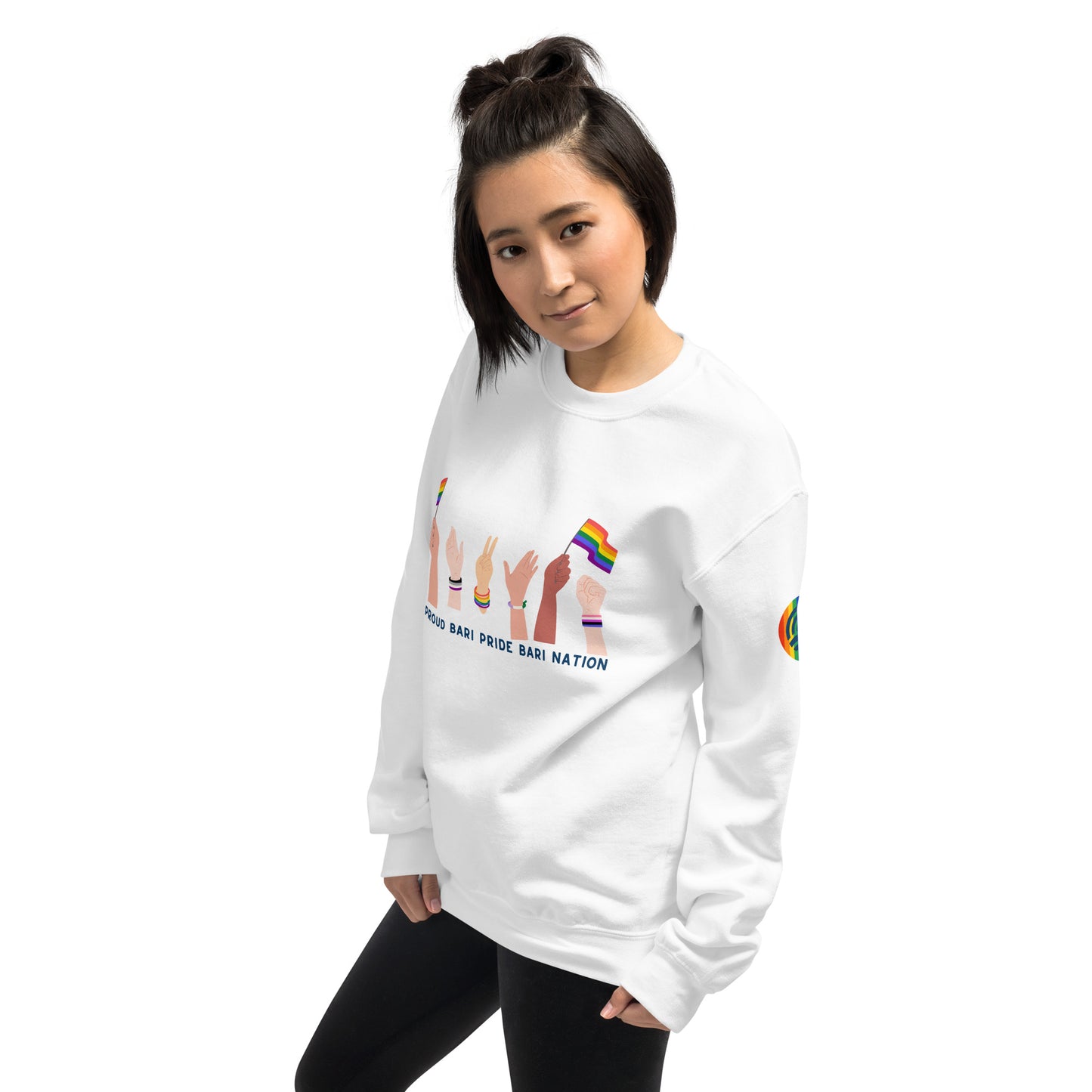 Unisex Raise Your Hands Pride Sweatshirt (Light Colors)