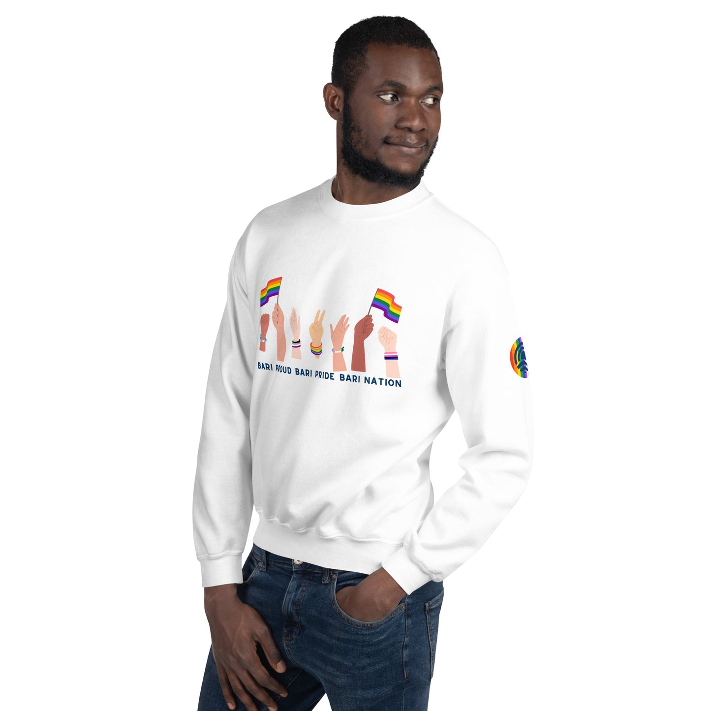 Unisex Raise Your Hands Pride Sweatshirt (Light Colors)