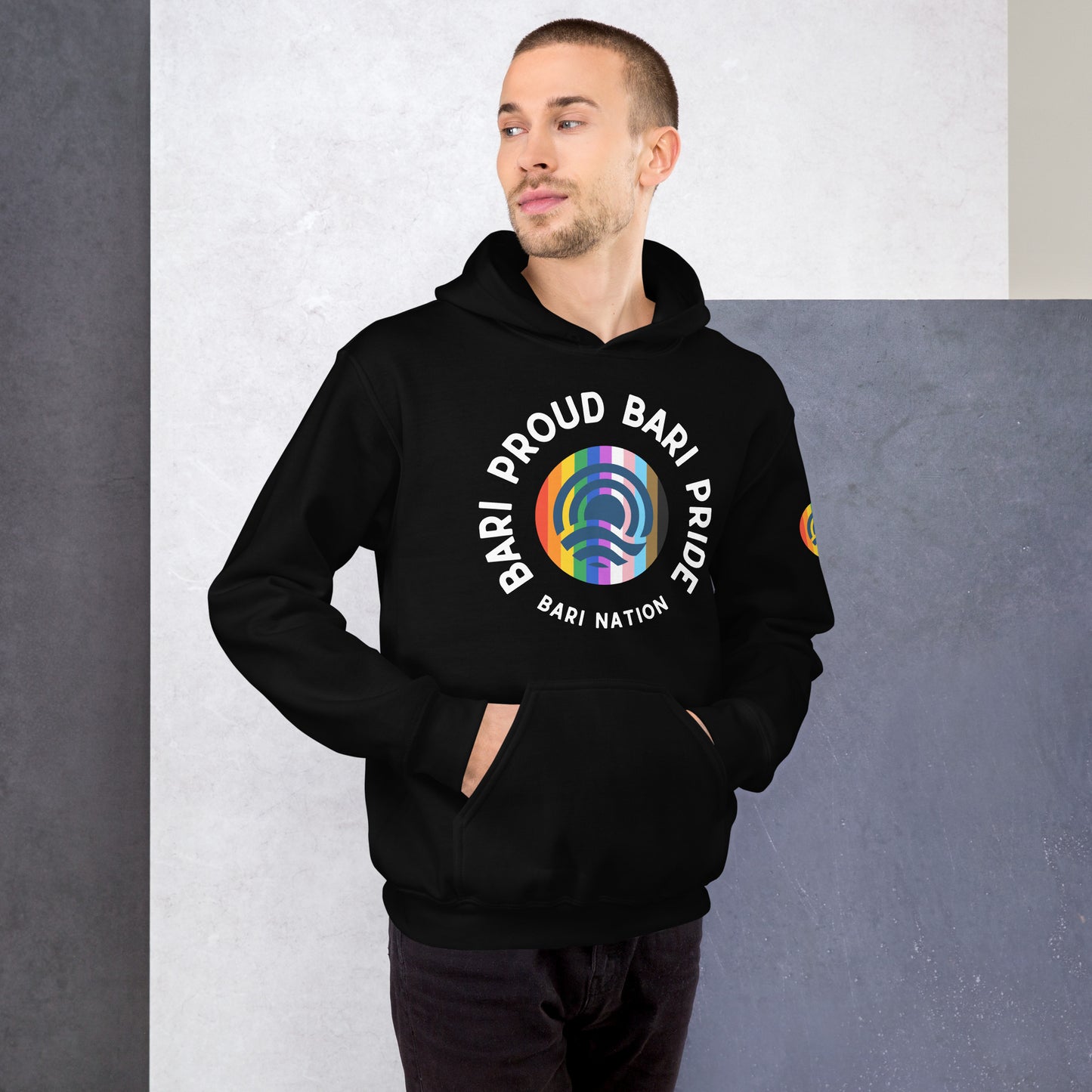 Unisex Bari Pride and Proud Hoodie (Darker Colors)