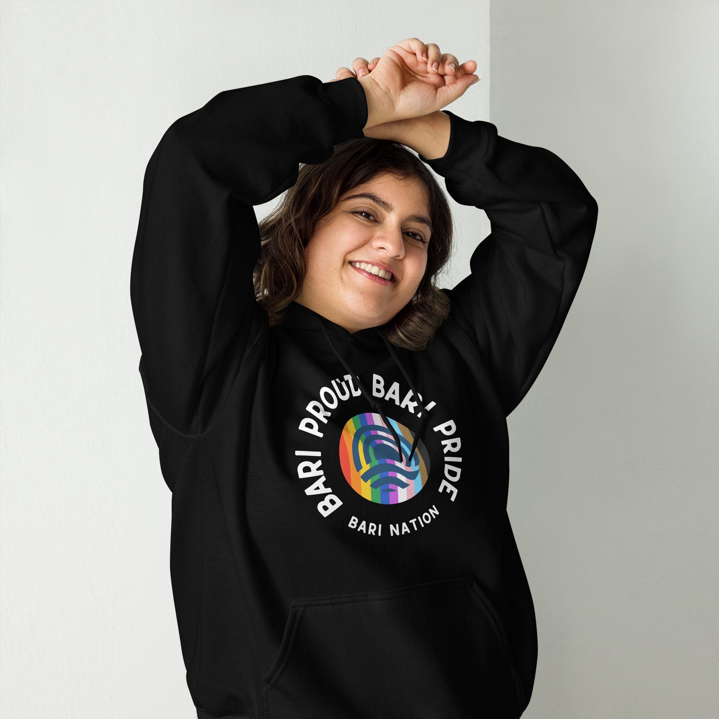 Unisex Bari Pride and Proud Hoodie (Darker Colors)