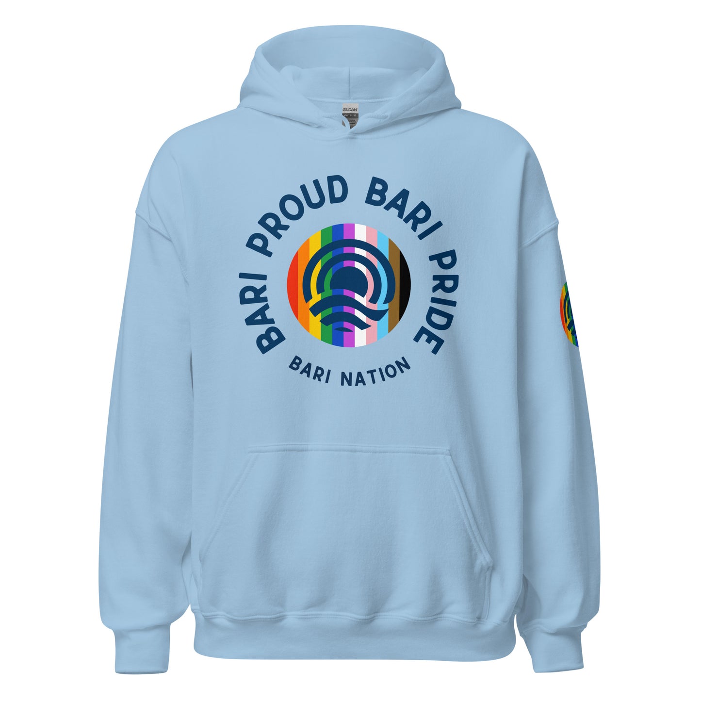 Unisex Bari Pride and Proud Hoodie (Light Colors)