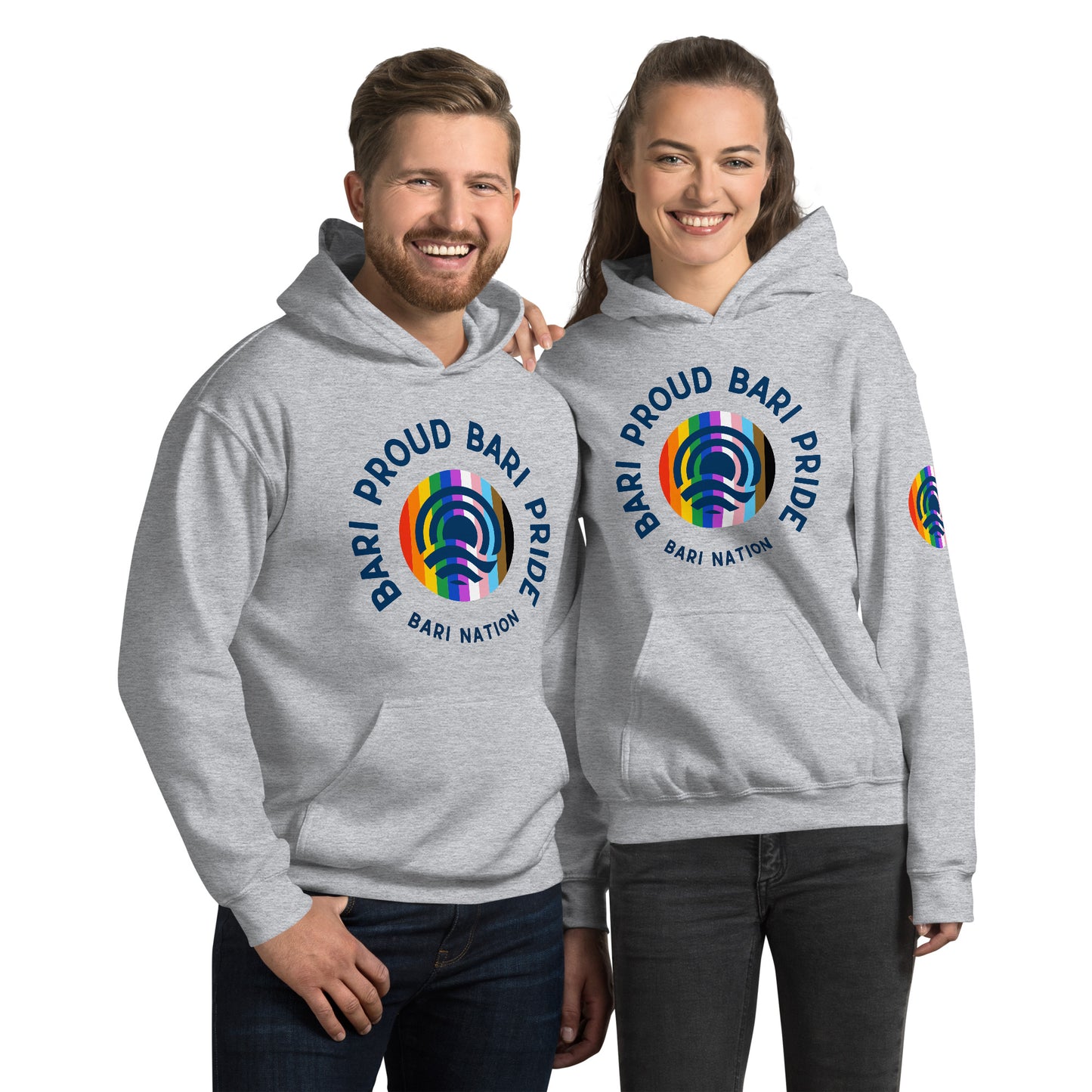 Unisex Bari Pride and Proud Hoodie (Light Colors)