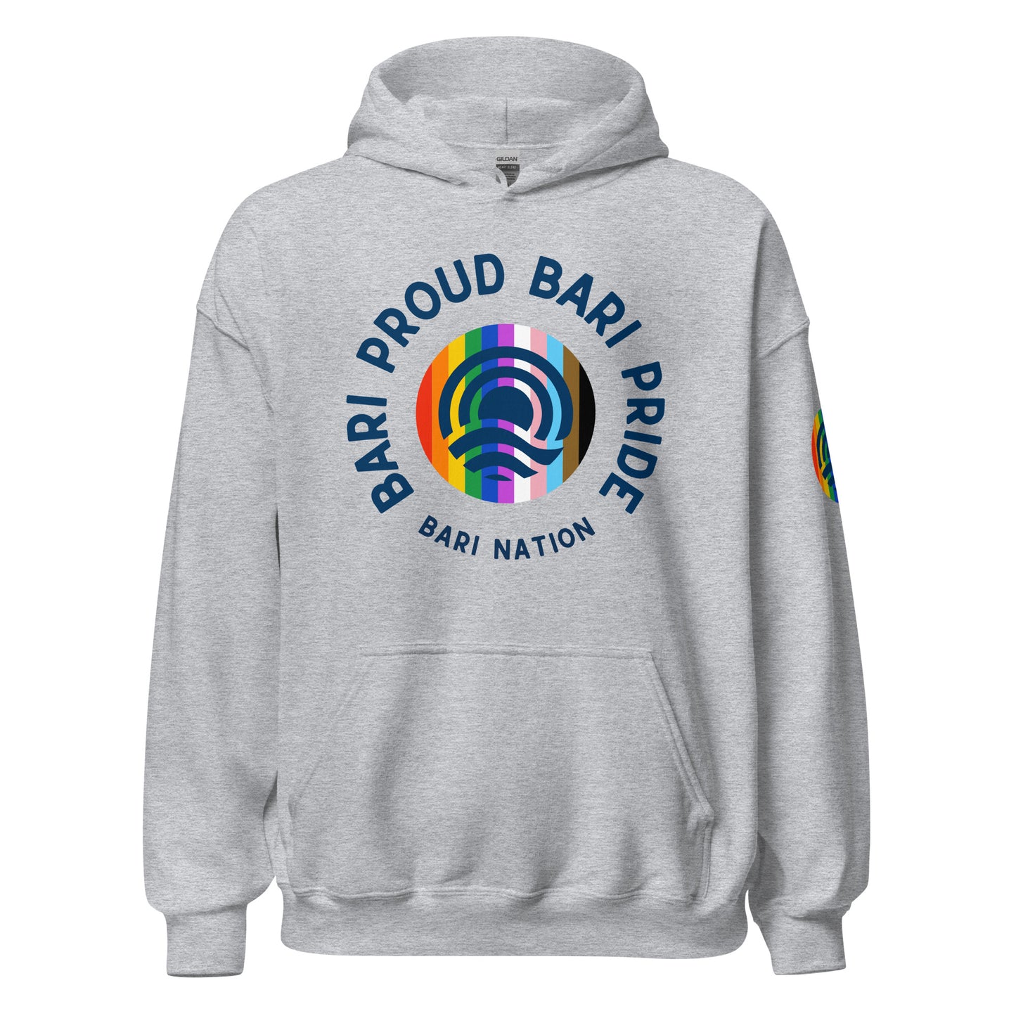 Unisex Bari Pride and Proud Hoodie (Light Colors)