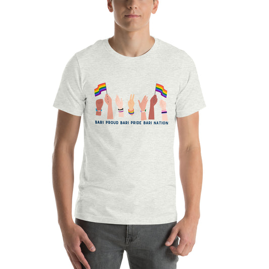 Unisex Raise Your Hands Pride T-Shirt (Lighter Colors)