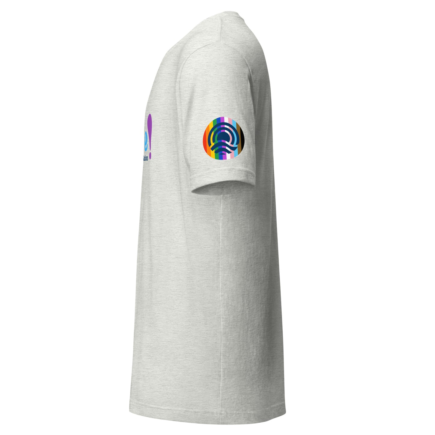 Unisex Pride Block Letter T-Shirt (Lighter Colors)