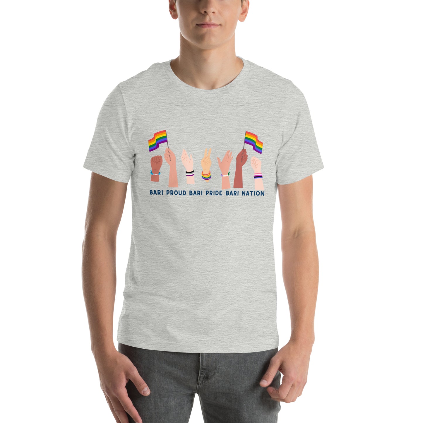 Unisex Raise Your Hands Pride T-Shirt (Lighter Colors)