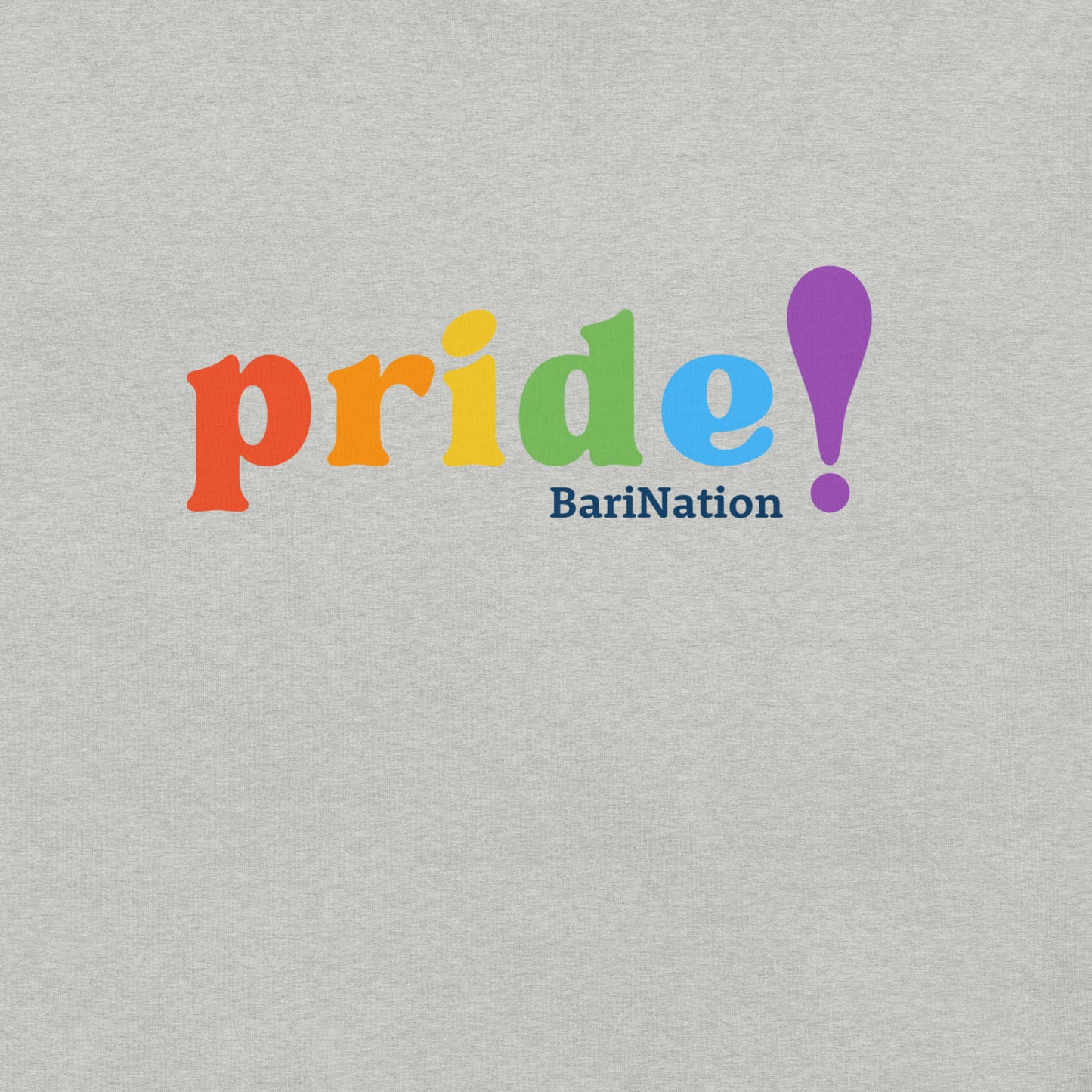 Unisex Pride Block Letter T-Shirt (Lighter Colors)