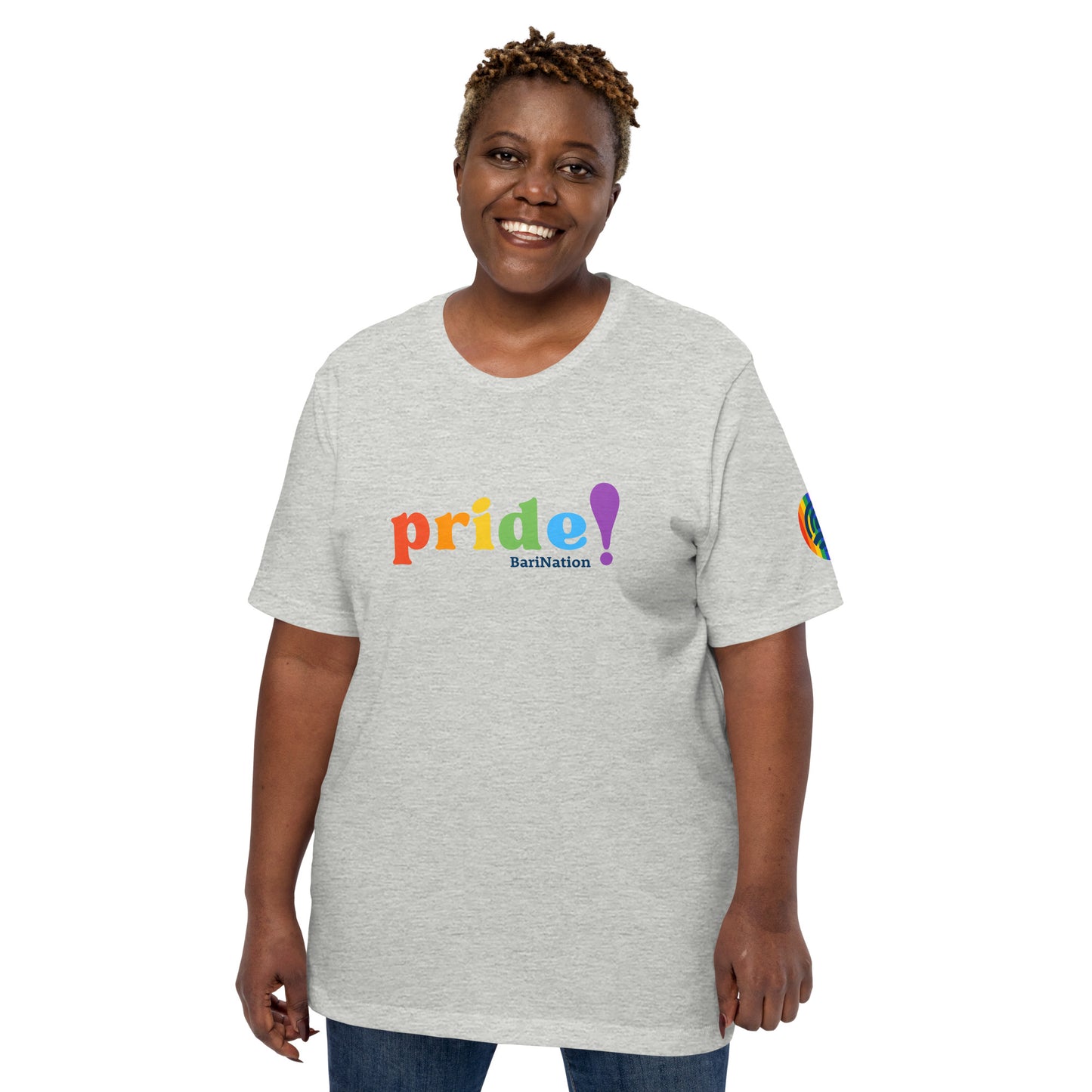 Unisex Pride Block Letter T-Shirt (Lighter Colors)