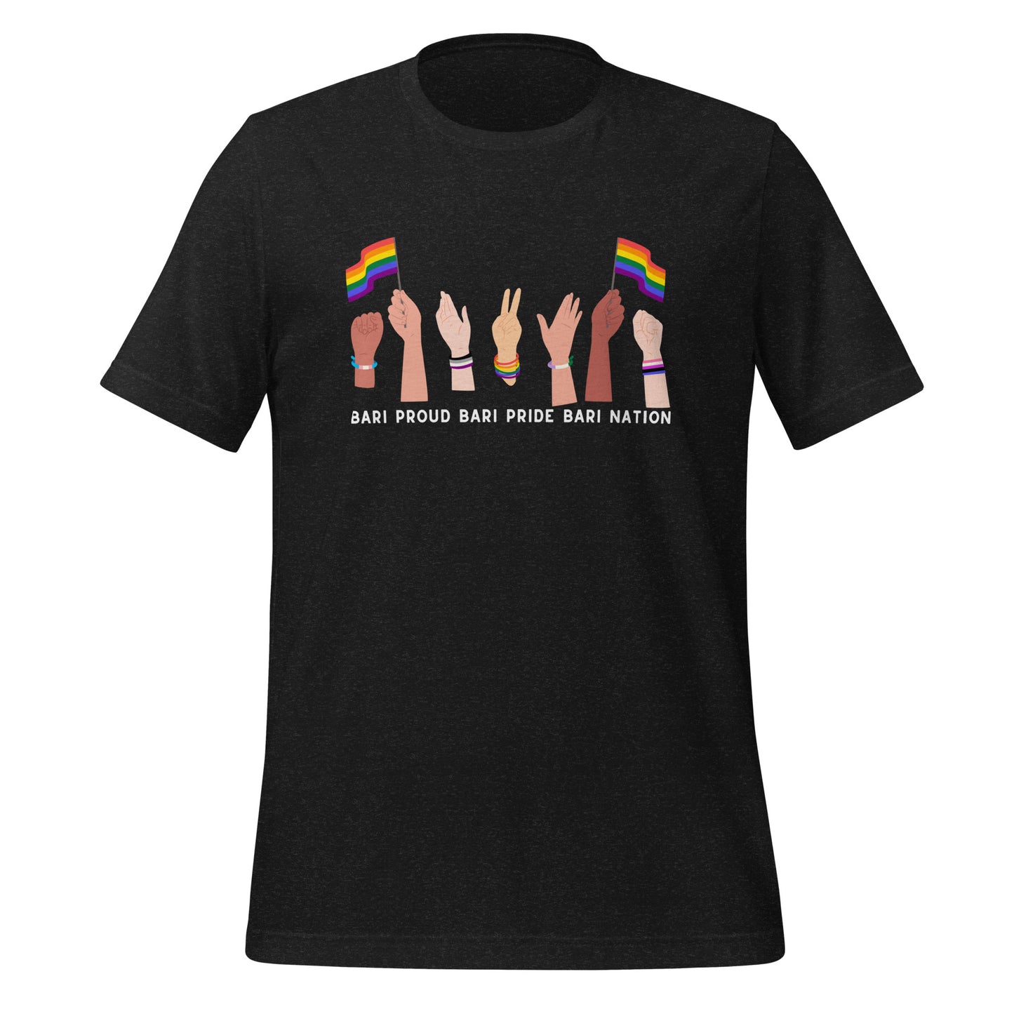 Unisex Raise Your Hands Pride T-Shirt (Dark Colors)