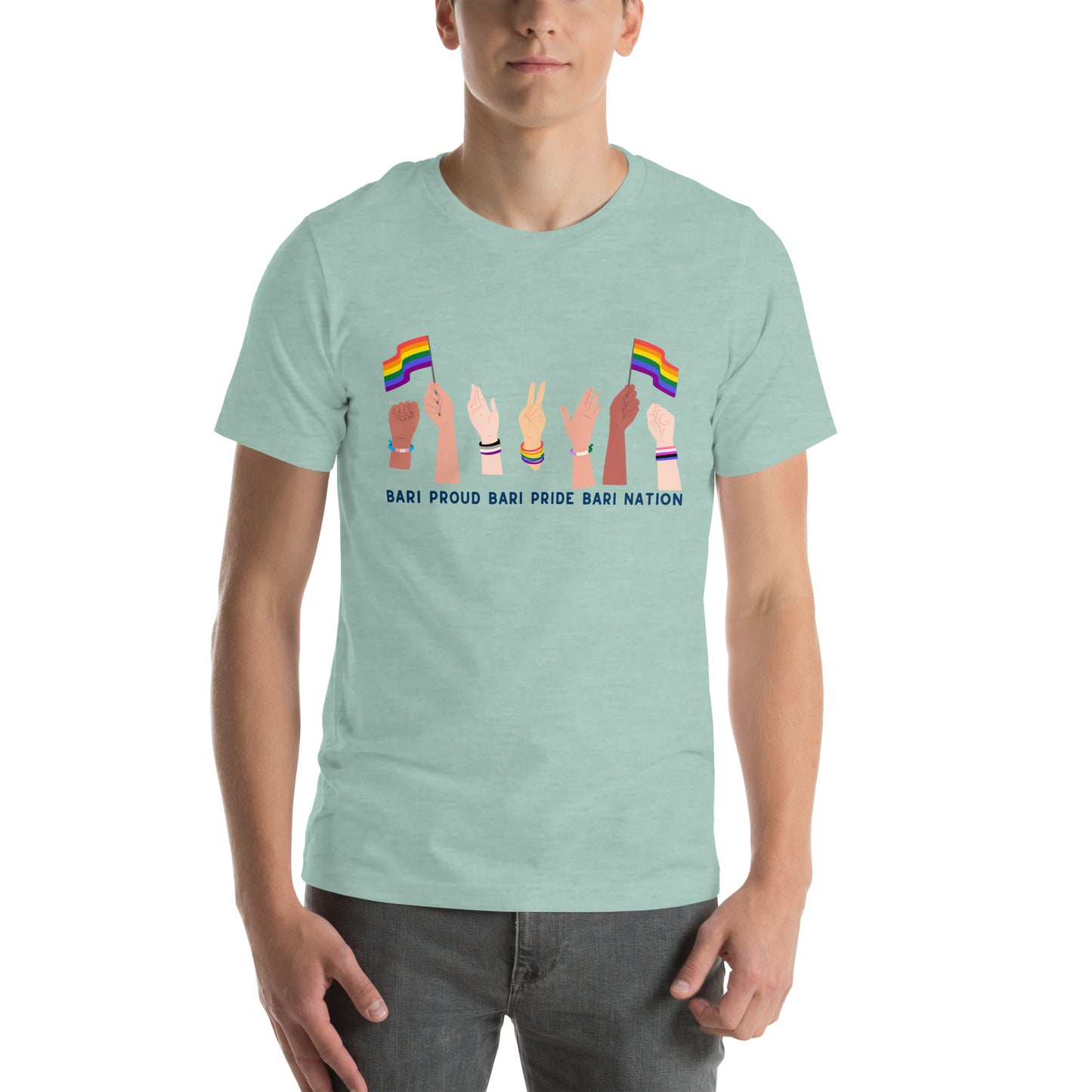 Unisex Raise Your Hands Pride T-Shirt (Lighter Colors)