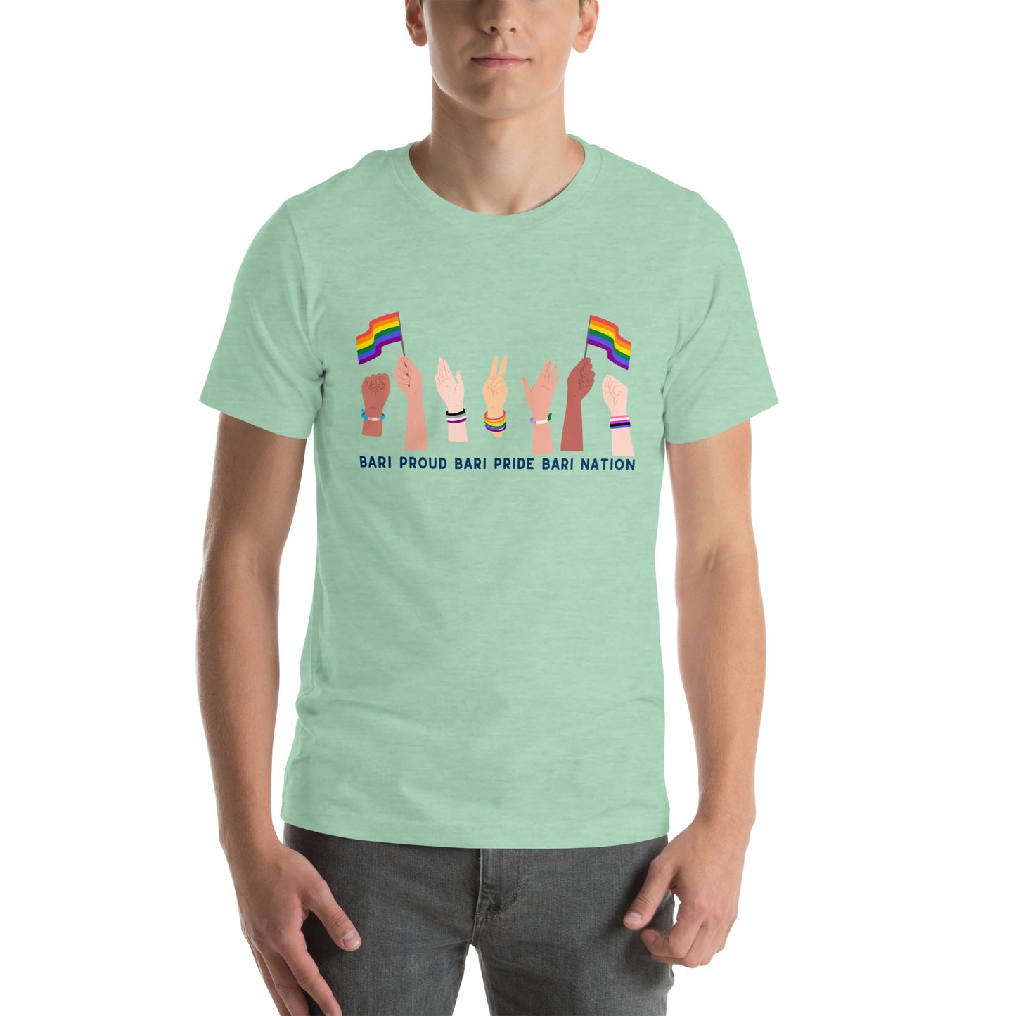 Unisex Raise Your Hands Pride T-Shirt (Lighter Colors)