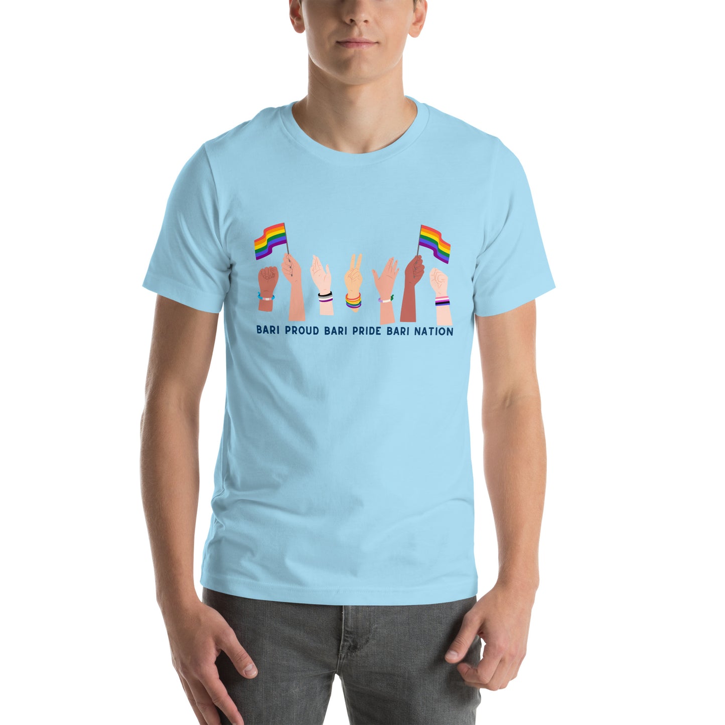 Unisex Raise Your Hands Pride T-Shirt (Lighter Colors)