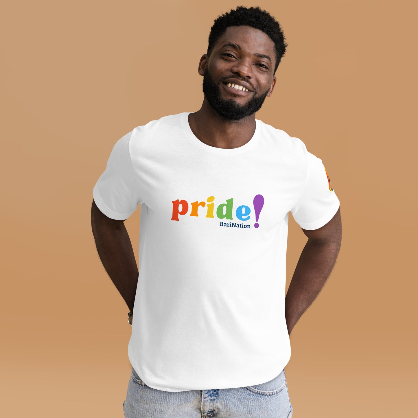 Unisex Pride Block Letter T-Shirt (Lighter Colors)