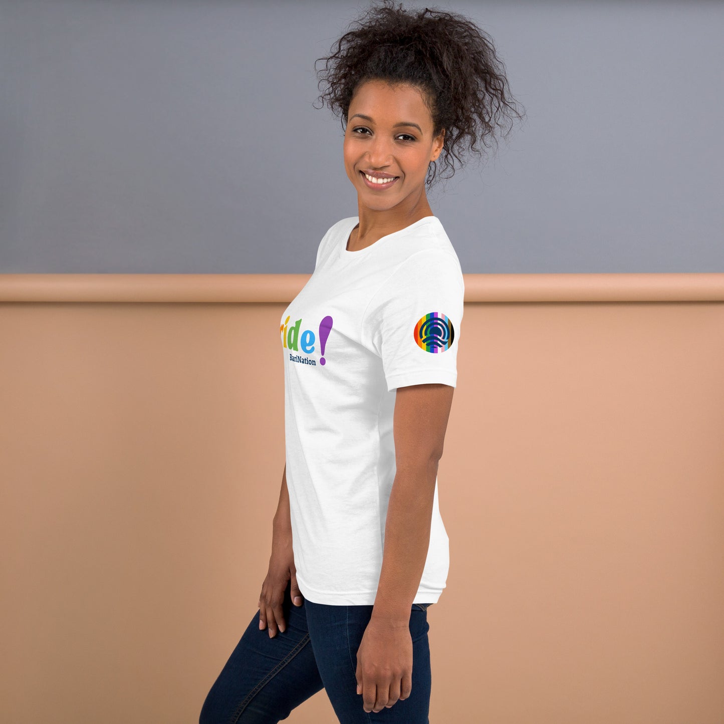 Unisex Pride Block Letter T-Shirt (Lighter Colors)