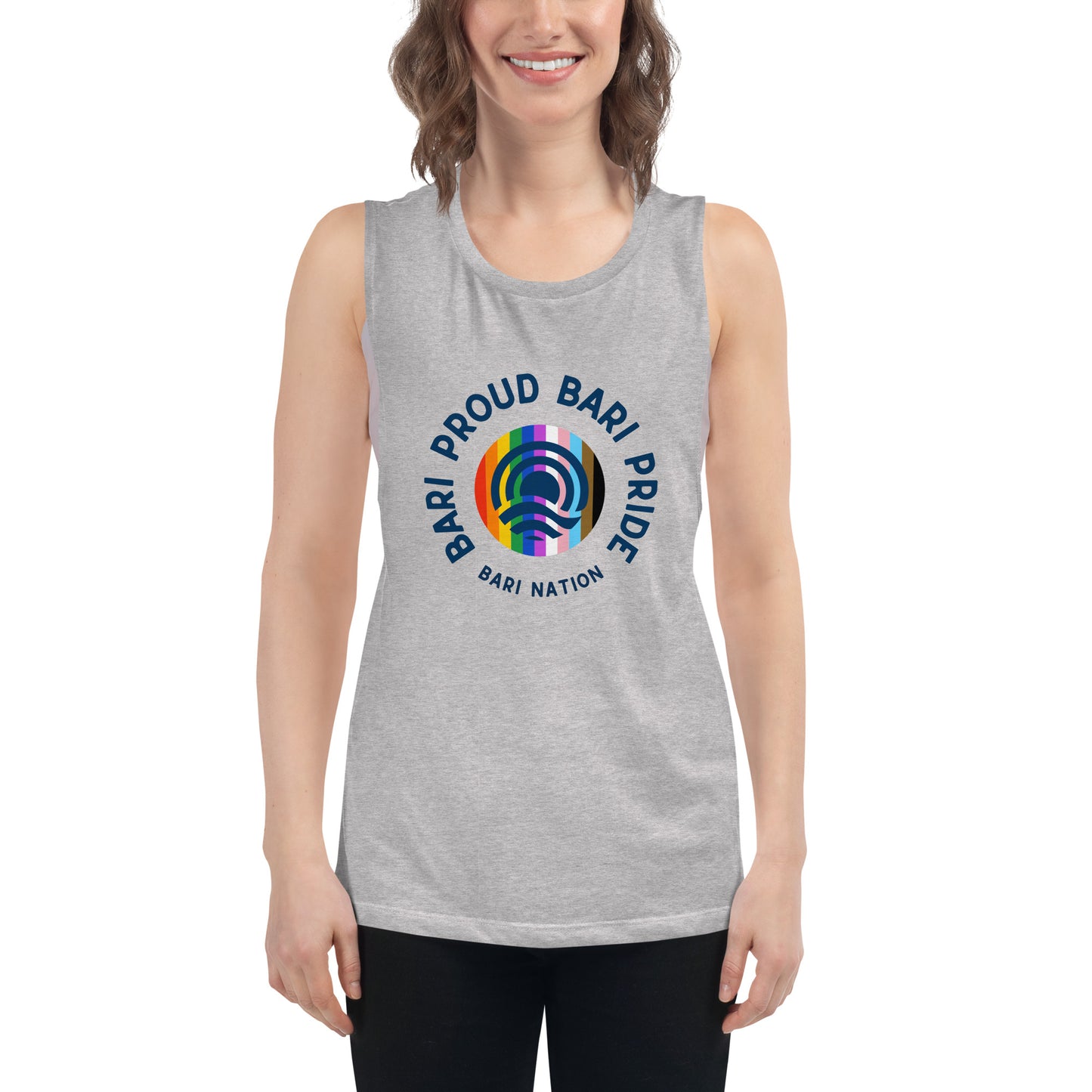 Ladies’ Bari Pride and Proud Muscle Tank