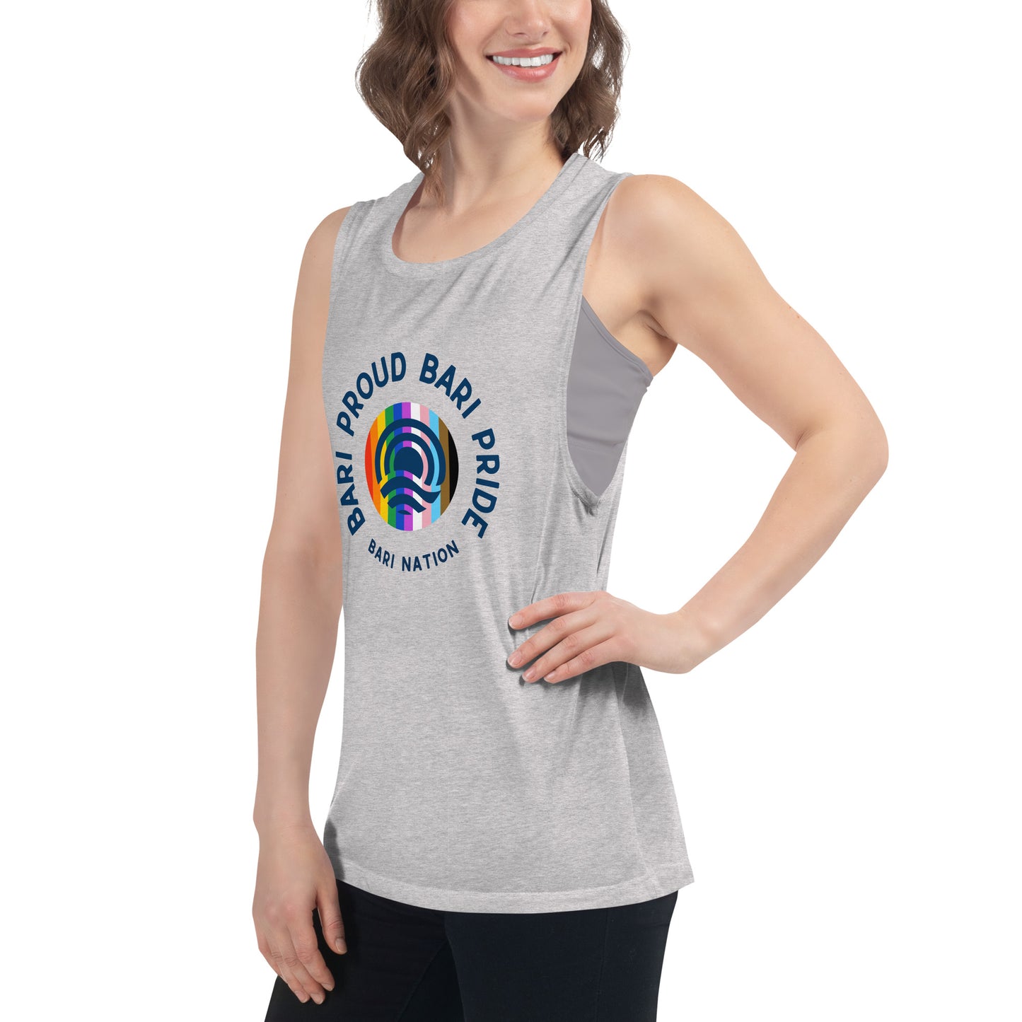Ladies’ Bari Pride and Proud Muscle Tank