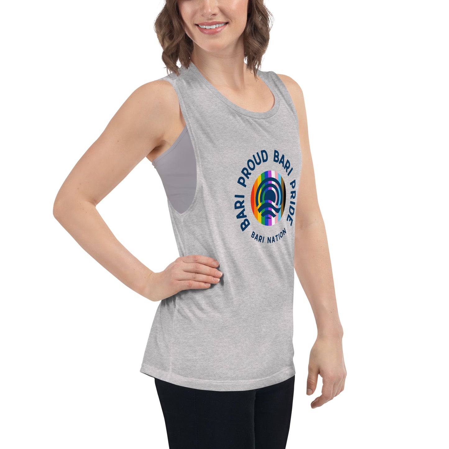 Ladies’ Bari Pride and Proud Muscle Tank