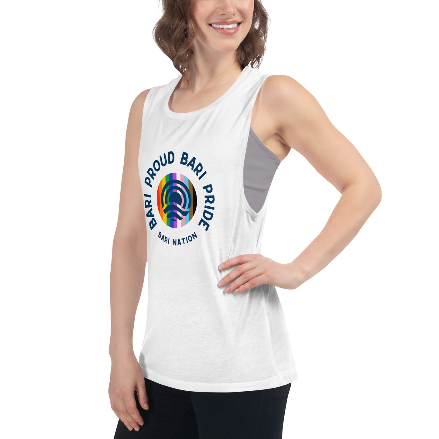 Ladies’ Bari Pride and Proud Muscle Tank