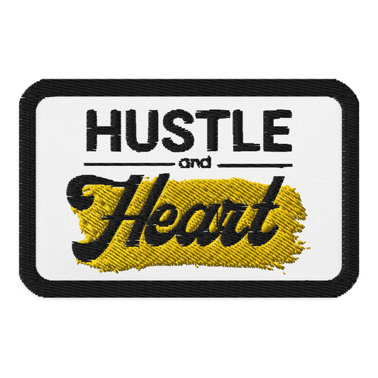 Hustle & Heart Embroidered Patch