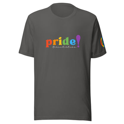 Unisex Pride Cursive T-Shirt (Darker Colors)