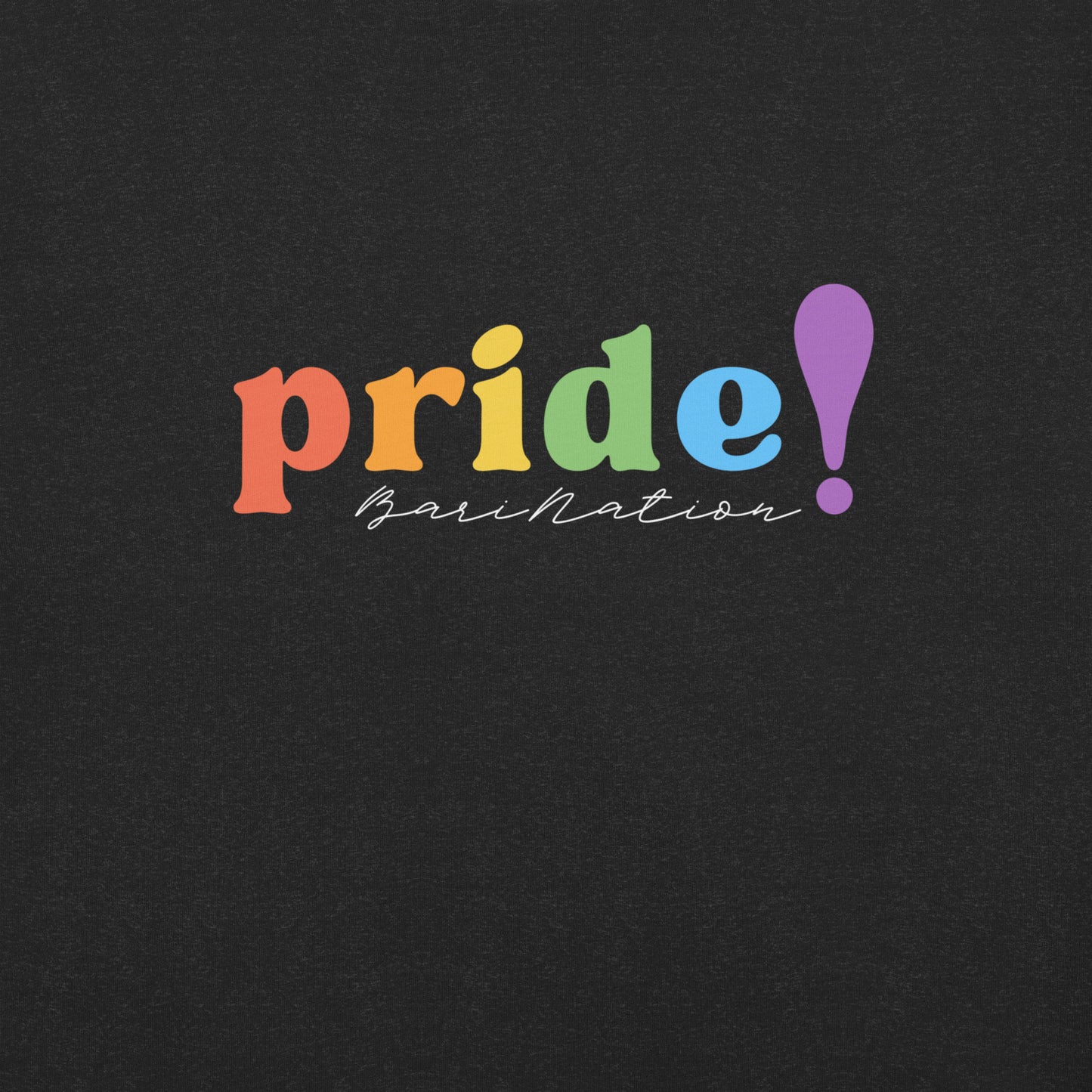 Unisex Pride Cursive T-Shirt (Darker Colors)