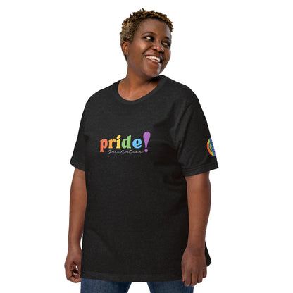 Unisex Pride Cursive T-Shirt (Darker Colors)