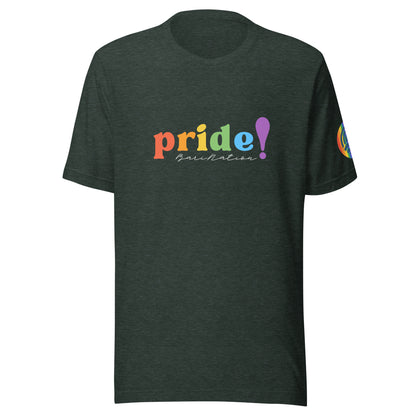 Unisex Pride Cursive T-Shirt (Darker Colors)