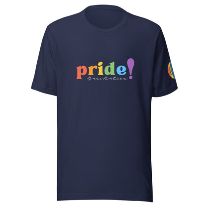 Unisex Pride Cursive T-Shirt (Darker Colors)