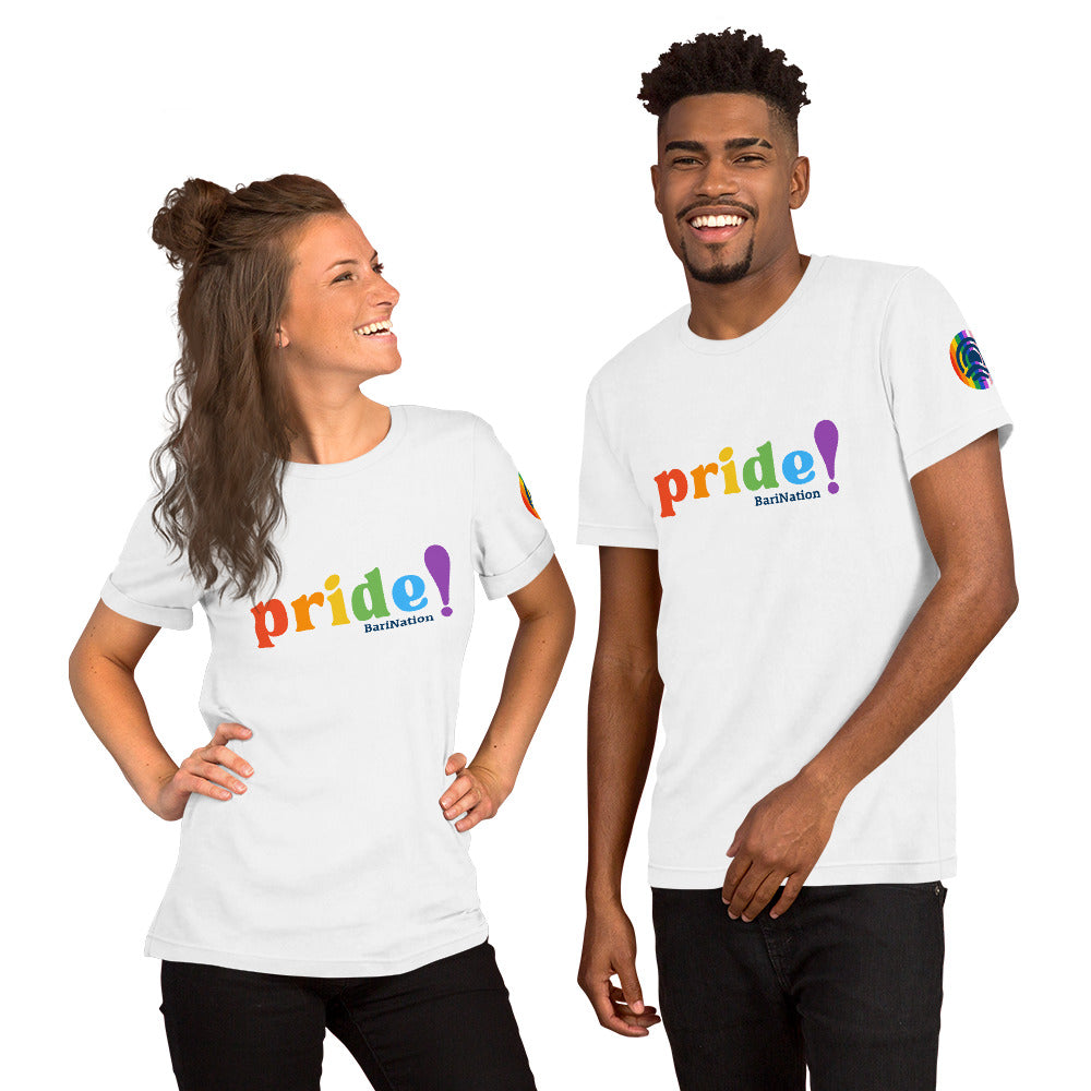 Unisex Pride Block Letter T-Shirt (Lighter Colors)
